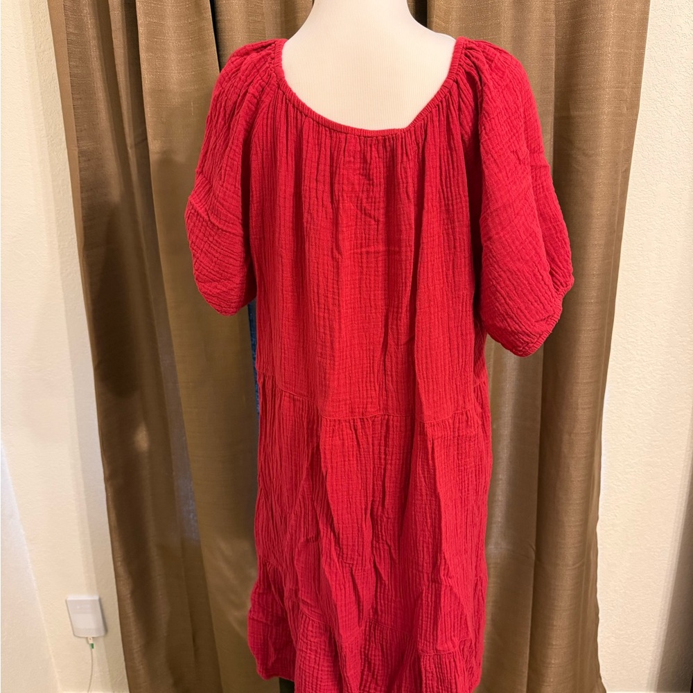 beachlunchlounge Red Midi Dress - Picture 3 of 6